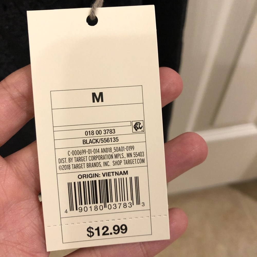 NWT black cardigan with velvet(y) design! - Picture 4 of 5